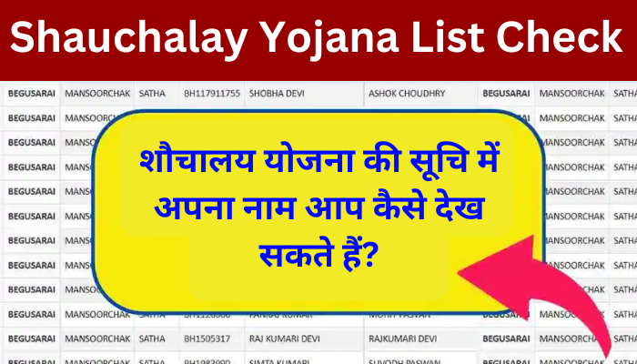 Shauchalay Yojana List Check